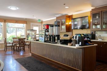 Coffee & snack bar in garden cafe